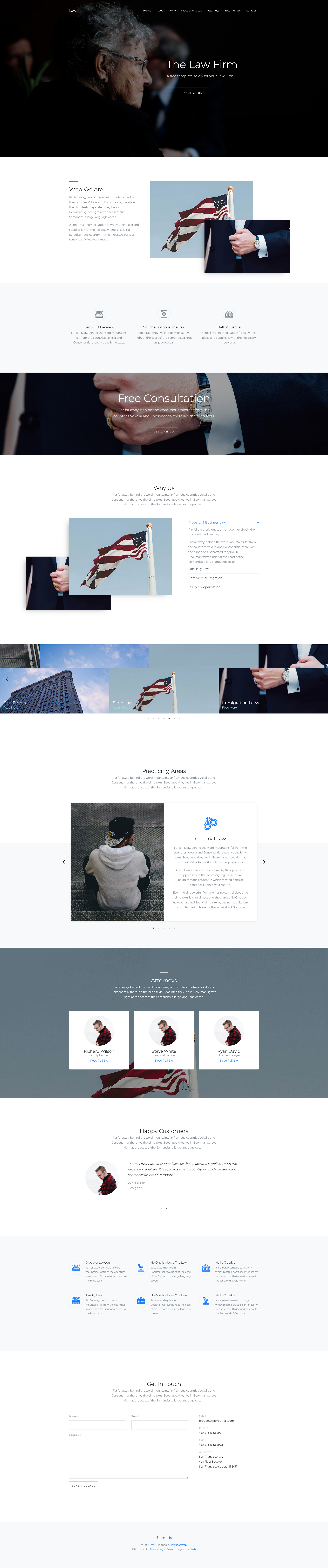 Site de advocacia criado pela Bapweb