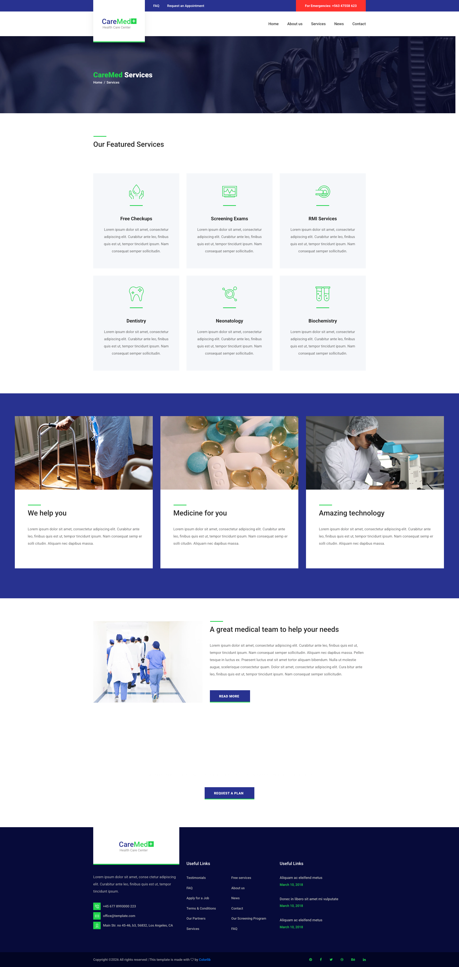 Site de clínica médica criado pela Bapweb